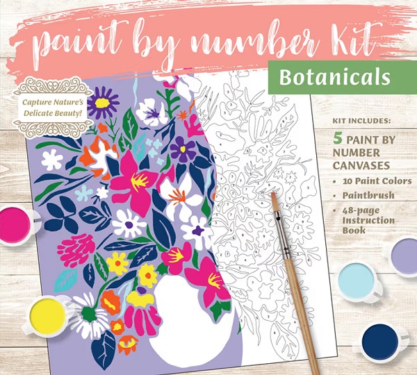 Paint by Number Kit Botanicals