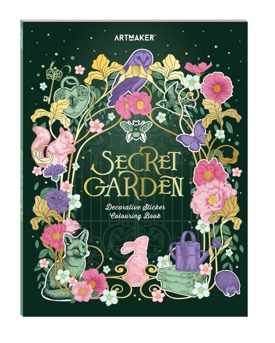 Secret Garden Sticker Colouring Book