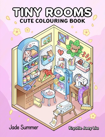 Tiny Rooms  Cute colouring book