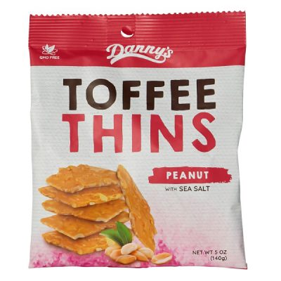 Dannys Toffee Thins Peanut