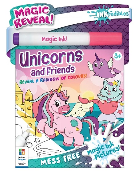 Inkredibles Magic Ink Pictures Unicorns and Friends